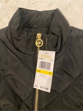 Michael Kors Black Jacket with Gold Label